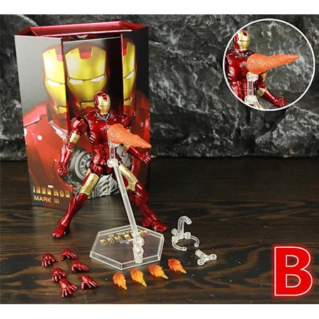 Zd Toys Marvel Iron Man Mk1 Mk2 Mk3 Mk4 Mk5 Mk6 Mk7 Mk42 Mk43 7" Film Actionfigur Iron-man Mark 1 2 3 4 5 6 7 42 43 Legends C