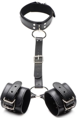 Strict Halsband mit Handschellen Fesselset