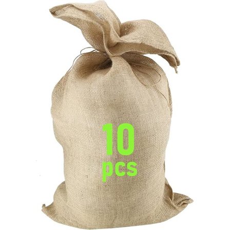 Jutepose 10 stk | Multifunksjonell 60x90cm | Vinterbeskyttelse for planter