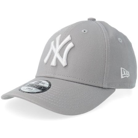 New Era - MLB Grå adjustable Keps - Kids New York Yankees 9FORTY Basic Grey Adjustable @ Hatstore