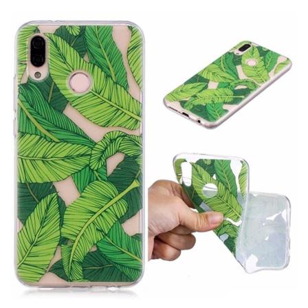 Huawei P20 Lite kuvion tulostuskotelo - Vihreät Lehdet Multicolor