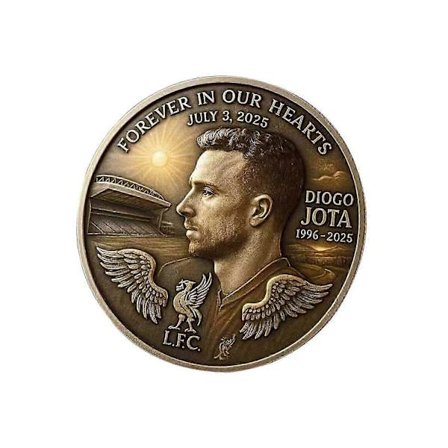 Liverpool Diogo Jota Samler Mønt Sports Figur Mønster Mønt Samlerobjekt