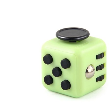 Antistress-kuutio, hienomotoriikkaleikkikalu, keskittymis- ja antistress-kuutio vihreä