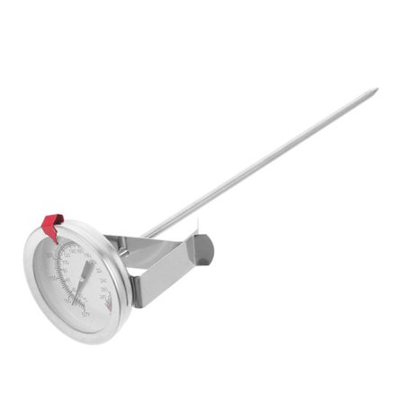 Friteringstermometer med klips, analogt, umiddelbar avlesning for nøyaktig oljetemperaturkontroll i BBQ og profesjonelle kjøkken (Fww)