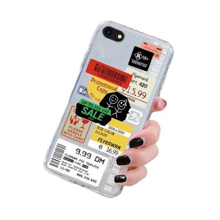 Stöttåligt Skal iPhone 7/8/SE (2020/2022) - Fashion Prisetiketter