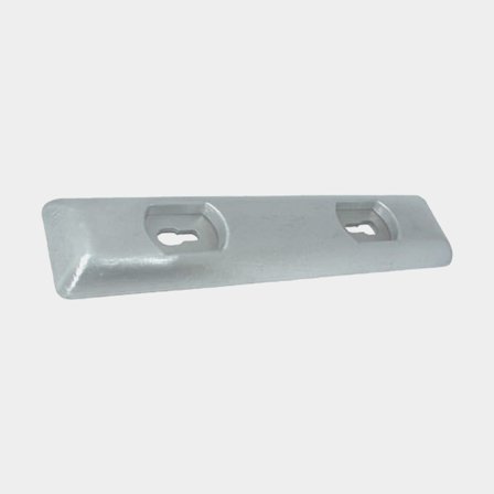 Ánodo de zinc Tecnoseal, para casco, 7.2 kg, 450 x 100 x 12 mm