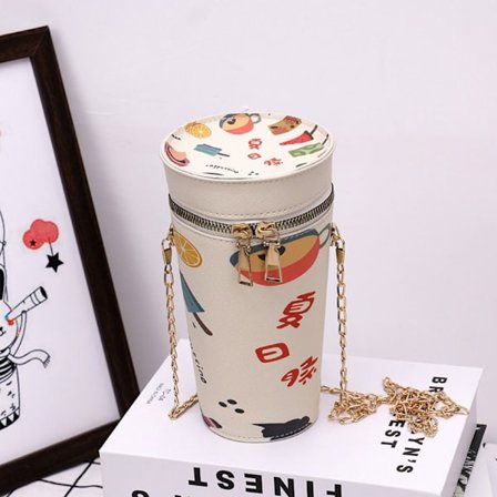 PU Cylindrisk påse Summer Milk Tea Bag 2 2