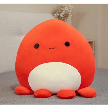 Bläckfisk Plyschleksak Plyschdjur Plyschdocka Squishmallowing Kudde Barnpresent red 80cm
