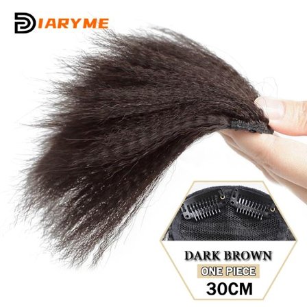 Syntetisk texturerad Perm Hårdyna Hårförlängningsklämma i håret Osynliga hårkuddar ovanför hårstrån Öka hårets volym Peruker