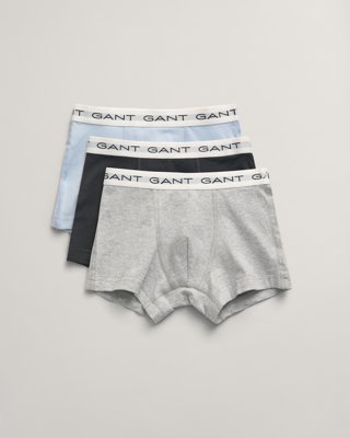 GANT - Gutter 3-Pack Trunks til herre light grey melange