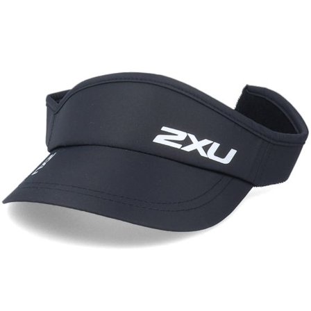 2XU - Svart visor Keps - Run Black/Black Visor @ Hatstore
