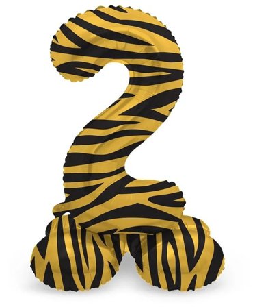 Numeroilmapallo seisova Tiger Chic 41 cm "0-9" Numero 2