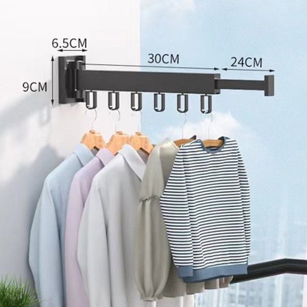 Balkong Push-pull Typ Hängare Teleskopisk Slitstark Klädhållare För Vardagsrum