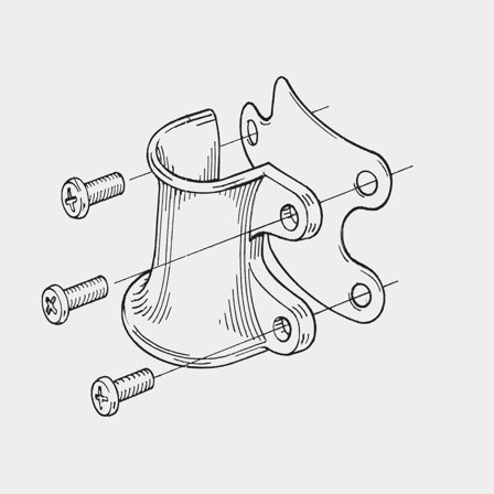 Falledare Seldén Halyard U-Lead Kit Ø20 x 57 mm, passar tampar upp till Ø20 mm (558-081-03R)