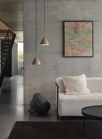 Dokka taklampe Ø16 - varm beige