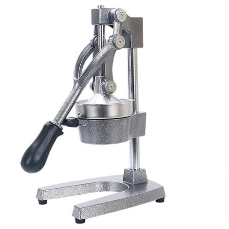 Manuel citruspresser i støbejern, plast, grøn