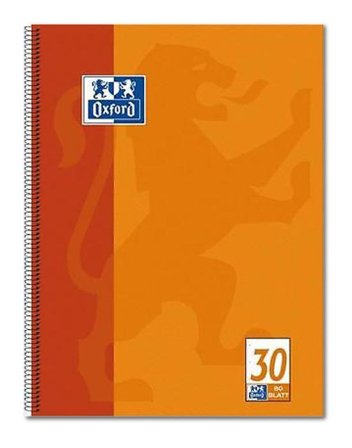 OXFORD Collegblock Oxford A4/80Bl glatt orange