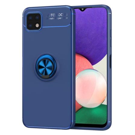 Samsung Galaxy A22 5g - Ring Skal - Blå Blå