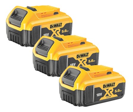 Dewalt DCB184P3-XJ Batteri 5,0 Ah, 3-pakk, Maskintilbehør & forbruk