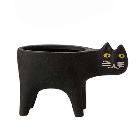 Mehevät kasviruukut, mielenkiintoinen kissanmuotoinen istutusruukku, keraaminen puutarharuukku koristeeksi toimistoon_erityislahjat