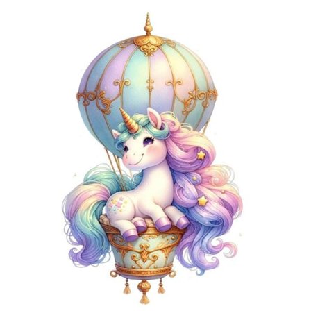 Poster med Enhörning 21x30 cm