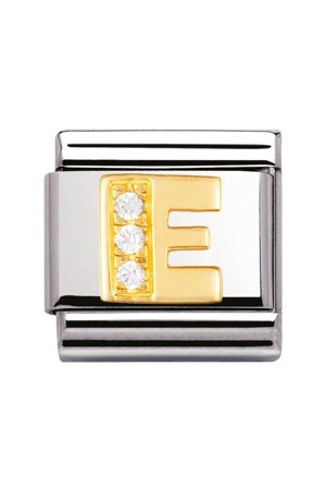 LETTERS 18k Gold and CZ E