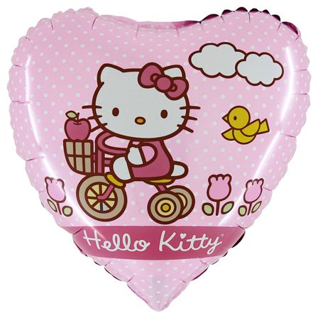 Folieballong Hello Kitty Bike