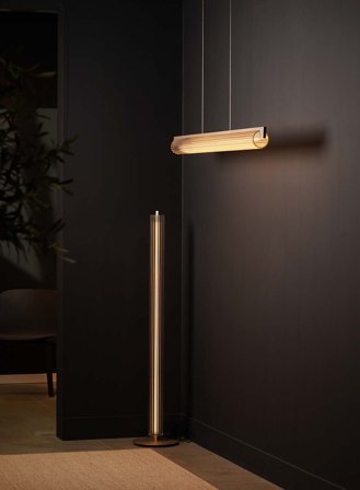 Lirra gulvlampe H127 - mørk kaffe