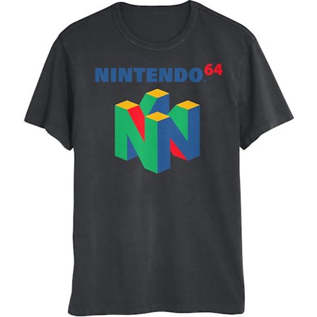 Nintendo 64-logotyp Kortärmade t-shirts för män och kvinnor, N64 unisex -t-shirts