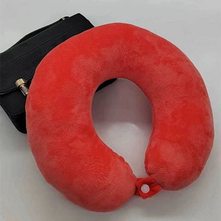 Resekudde Memory Foam Nackkudde för Resor Stödkudde Lyxig Kompakt Lättvikt Snabbpack för Camping Sovande Vilokudde