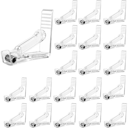 20 stk. plastikdugsklemmer, justerbare dugsklemmer dug fiksering dug holder klemme