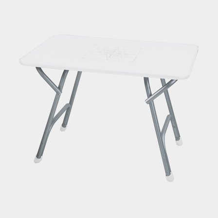 Table pedestal boat / table base 1852-Marine, Ø25 mm, 88 x 44 x 61 cm + screws & fittings