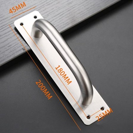 Dørhåndtag hardwarehåndtag KVADRAT 20X4,5 CM KVADRAT 20X4,5 CM