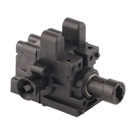 RC Etuvaihteiston Kotelo Muovi Teräs Differentiaalikotelon Suojus ZD Racing 1 16 S16 EX16 16426 2011 Musta