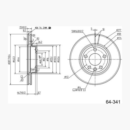 BROMSSKIVA - Biltema