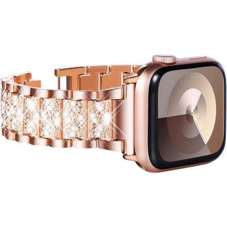 Kompatibel med Apple Watch Armband 41mm 40mm 38mm, Kvinnors Bling Diamant Strass Armband för Apple Watch Armband SE(GEN 1 2 3) iwatch Armband Serie 9