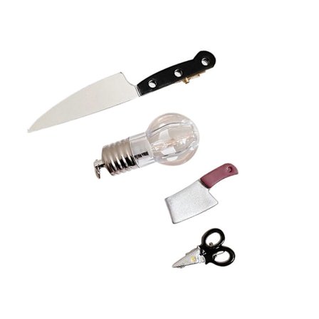 Mini Kniv Hårklemmer Små Hip Hop Hovedbeklædning til Kvinder Piger Halloween Fest