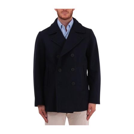 Sebago Double-Breasted Coats Blå, Herre Uldfrakker