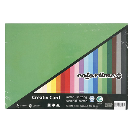 Creativ Company Papier coloré basic A4 180 g