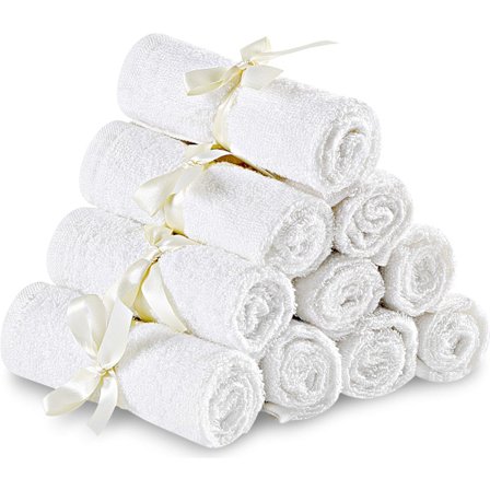 Organic Bamboo Baby Toiletries - Premium Ultra-Mjuk ansiktshandduk