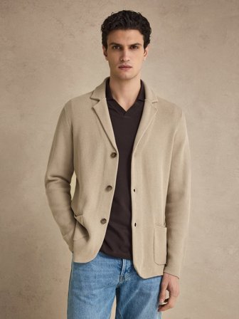 John Henric Men's Beiger Cardigan Size XXL