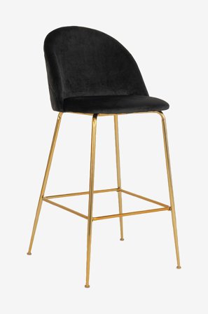 House Nordic - Barstol Lausanne 2-pk - Svart - Barstoler & -krakker - Fra Homeroom