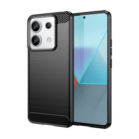 Carbon-etui til Xiaomi Redmi Note 13 5G - sort