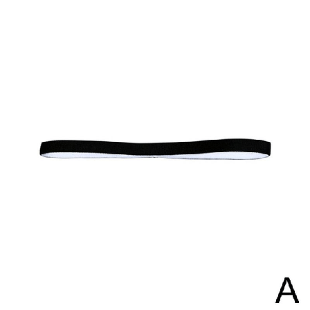 Fitness Yoga Hårband Sport Pannband Anti-halk elastiskt gummi black One-size
