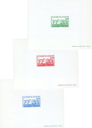 Frankrig 1986 - Tjenestemærker YT TS93-95 - Luksus prøvetryk