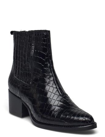 Carro Ankle Boot Shoes Boots Ankle Boots Ankle Boot - Heel Sort Camilla Pihl