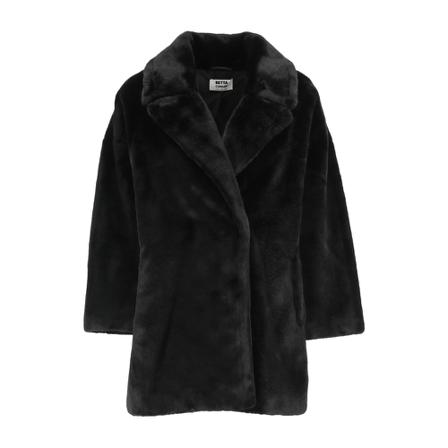 Betta Corradi, Single-Breasted Coats Zwart, Dames, Maat:S