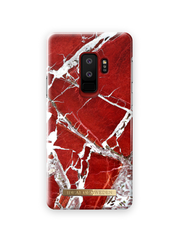Fashion case Galaxy S9 Plus Scarlet Red Marble