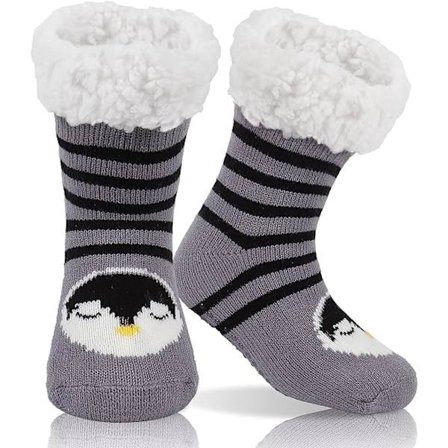 Barne tøfler sokker Fluffy sokker, gutt jente søt dyr, ZQKLA