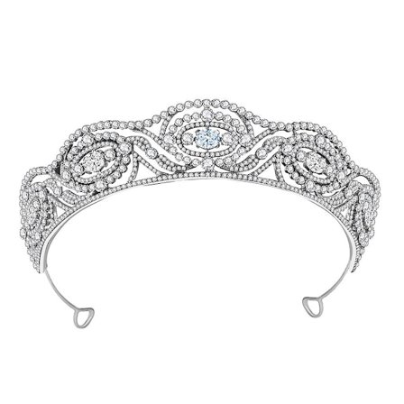 Vintage Tiara för Kvinnor Zirkonia Krona för Rhinestone Prinsessa H